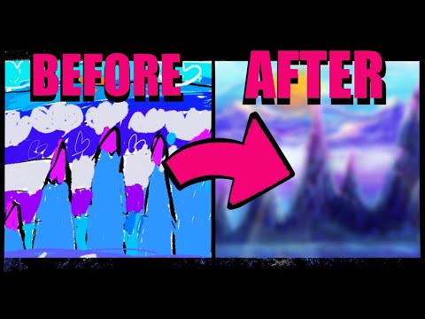 Vaporwave Mountains ~ (Timelapse painting) #vaporwaveaesthetic
