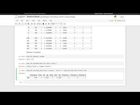 Machine Learning and Data Analysis with Python, Titanic Dataset: Part 3, Submit to Kaggle