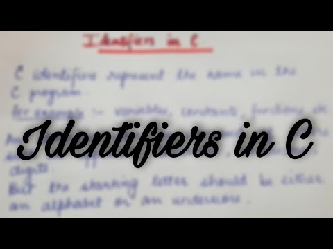 IDENTIFIERS IN C| C IDENTIFIERS IN HINDI| c indentifiers in Hindi#coding #programming #cprogramming