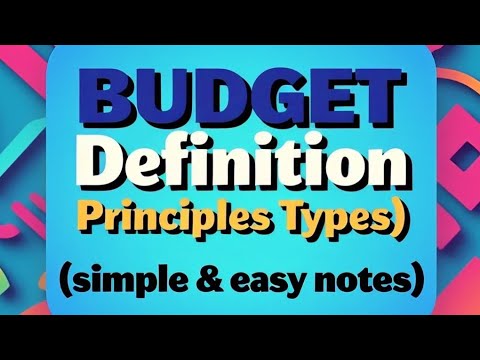#budget #principles #types  #nclexprep #management #simpleexplanation #easynotes #nursingmanagement