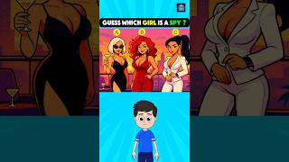 Guess which girl is a spy ? #logicpuzzles #brainteasers #riddle #viralshorts #viral #viralreels