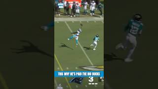 Jaycee Horn's INSANE One Handed INT!