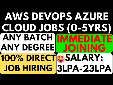 aws devops jobs for freshers | devops for freshers | aws jobs for freshers | it jobs for freshers