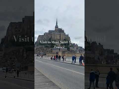 We visited France in May. Mont-Saint-Michel was on our bucket list 🏰#discoverfrance #frenchmoments
