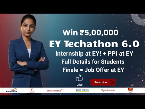EY Techathon 6.0 Explained | Win ₹5 Lakh + Internship at EY India | Full Guide for Students #tech