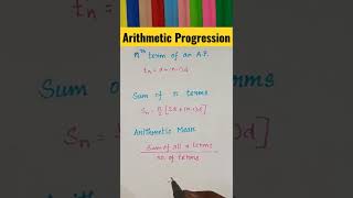 important formulae in A. P. #shorts #youtubeshorts #viral #creatingforindia #allinmath