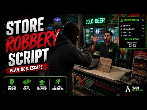 [ESX/QB-Core] FiveM Store Robbery Script | GabeScripts