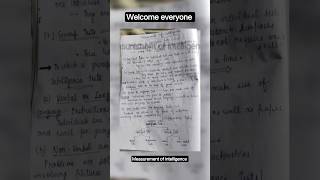 measurement of intelligence including intelligence quotient,EQAnd SQ #easynotes#easylearning#like😊💗😊