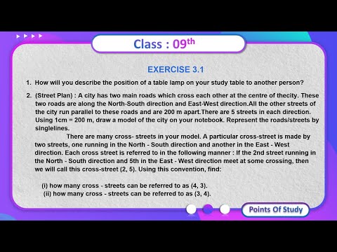 Class 9 maths Chapter - 03 | Exerise – 3.1 | #coordinategeometry #ncertmath #sebaclass9math #irshad