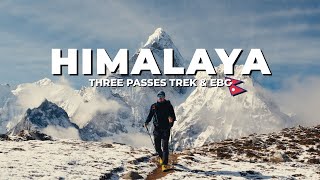 Hiking 200 km in the Himalayas | Three Passes Trek & Everest Base Camp🇳🇵