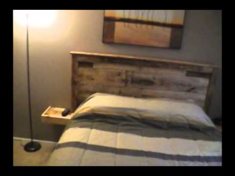 Headboard built with Pallet wood
