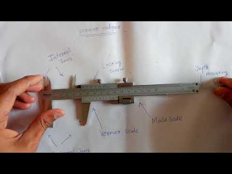 1. Different parts of vernier caliper/calliper