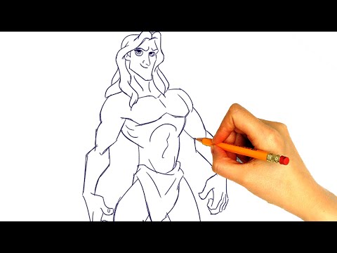 Drawing Tarzan_رسم طرزان