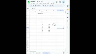 LAMBDA Function on Google Sheets