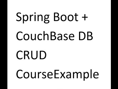 Spring Boot CouchBase Java N1QL CRUD