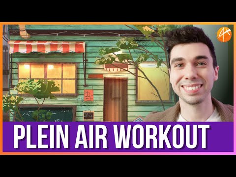How to Paint Digitally - Time-Saving Techniques | Plein Air Workout 1