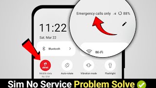 Sim no service problem | Emergancy call only problem | Sim card not showing problem