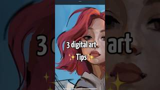 3 digital art tips! ✨ #arttips #digitalarttips #tutorial #art #idiyaart