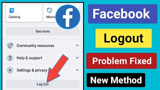 Facebook Account Logout Problem.How to fix Facebook account logout issues.Facebook can't log out bug