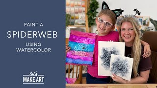 Learn How To Draw & Paint a Spiderweb | Beginner-Friendly Watercolor Tutorial