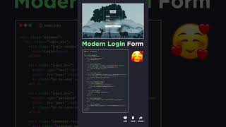 modern login form #coding #cssposition #javascript
