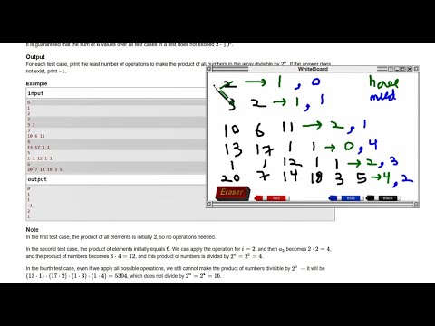 D | Divisibility by 2^n | Codeforces Round 828 (Div 3)