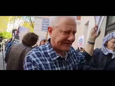 Me speaking up. Outside Westminster Magistrates Court. 20th April 2022.