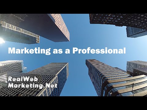 Marketing as a Professional