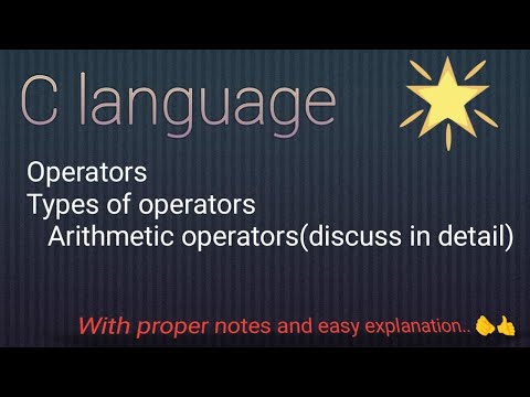 C language(Day-7) Operators, Types of operators- arithmetic operators....!!!@codingworld-j1h