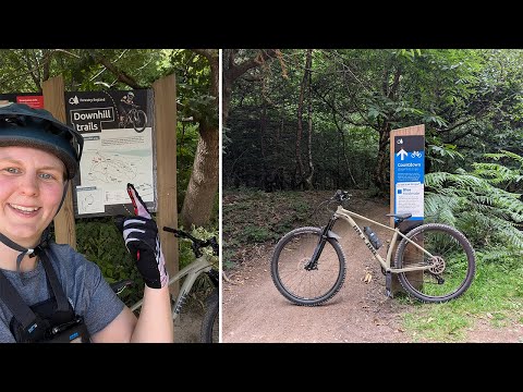 Downhill fun riding Countdown into Launchpad at the Forest of Dean