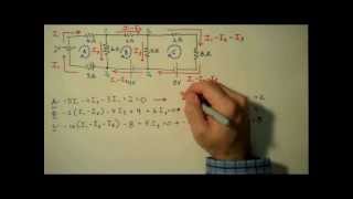 How to Solve a Kirchhoff's Rules Problem - Matrix Example
