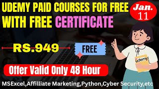 Udemy Free Certificate Courses in 2026 | Learn Skills Online | Free Online Course |#udemyfree