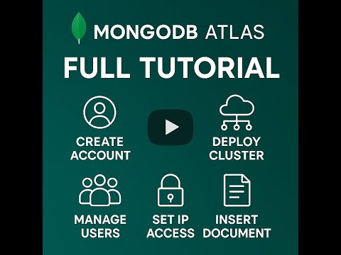 MongoDB Atlas Full Setup Tutorial (2025) | Create Account, Deploy Cluster, Insert Data & More!