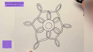 How to draw or tangle Ratoon with the Zentangle Method