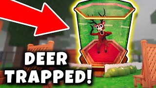 I Trapped the Dancing Deer and Turned It Into a Base in 99 Nights in the Forest