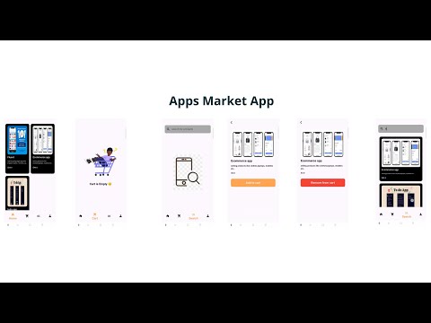 digital products market app with flutter mobile App تطبيق موبايل لبيع المنتجات الرقمية