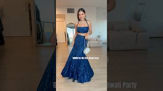 GRWM: Styling The Most Stunning Lengha ✨ #diwali #indian #grwm #fashion #style #outfit #india #glam