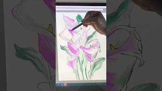 Drawing #flowers on #microsoft Surface 🌷               #art #omg #artistomg #doodle #diy #graphics