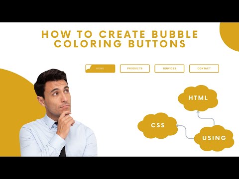 How To Create Bubble Coloring Buttons Using HTML & CSS