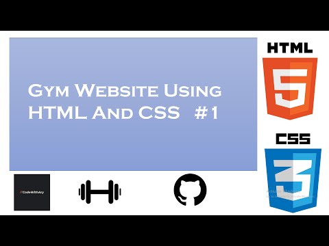 Making A Gym Website Using HTML And CSS | #1 | CodeWithAry