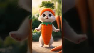 Ai cat🐈 carrot dance #cat #kitten #cartoon #viraldance #shortsfeed #shorts