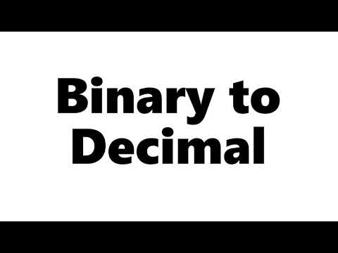 Binary to Decimal
