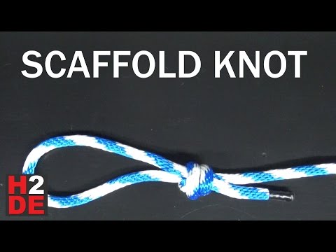 TUTORIAL - How To Tie a Scaffold Knot HOW TO DIY Knots