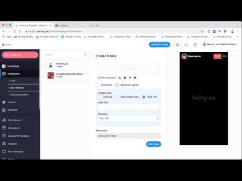 Senang.la Socimed Live Demo