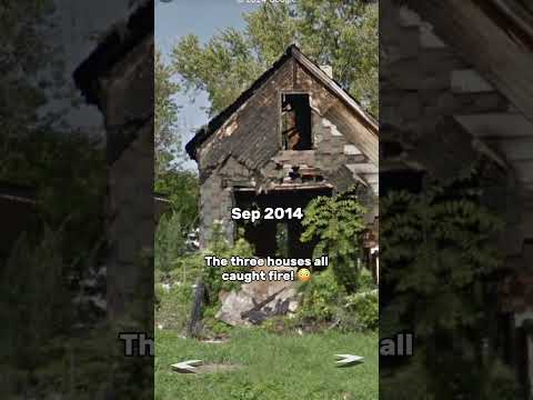 [schedule post 1] Three houses catch fire and have to be demolished #shorts #abandoned