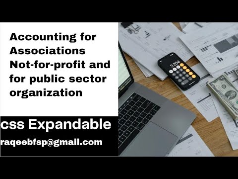 Accounting for Associations Not-for-profit and for public sector organization #css