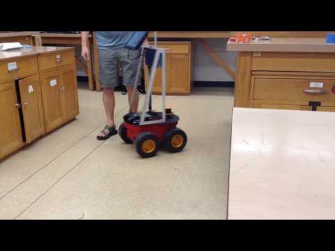 Pioneer 3 AT mobile robot with obstacle avoidance using ROS