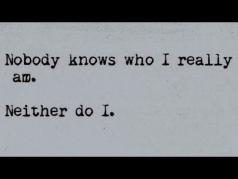 Nobody knows who I am. Neither do I. || Spoken Word Poetry - Jad's spoken words [FREE AUDIO].