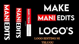How to Edit Logo Like Mani Edits || Itrending Mani Editions Name Tutoriall Mani Editions Logo Making