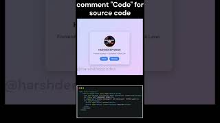 Glass Morphism Card UI HTML CSS || COMMENT "CODE" FOR SOURCE CODE  #html #coding #css #codingreel